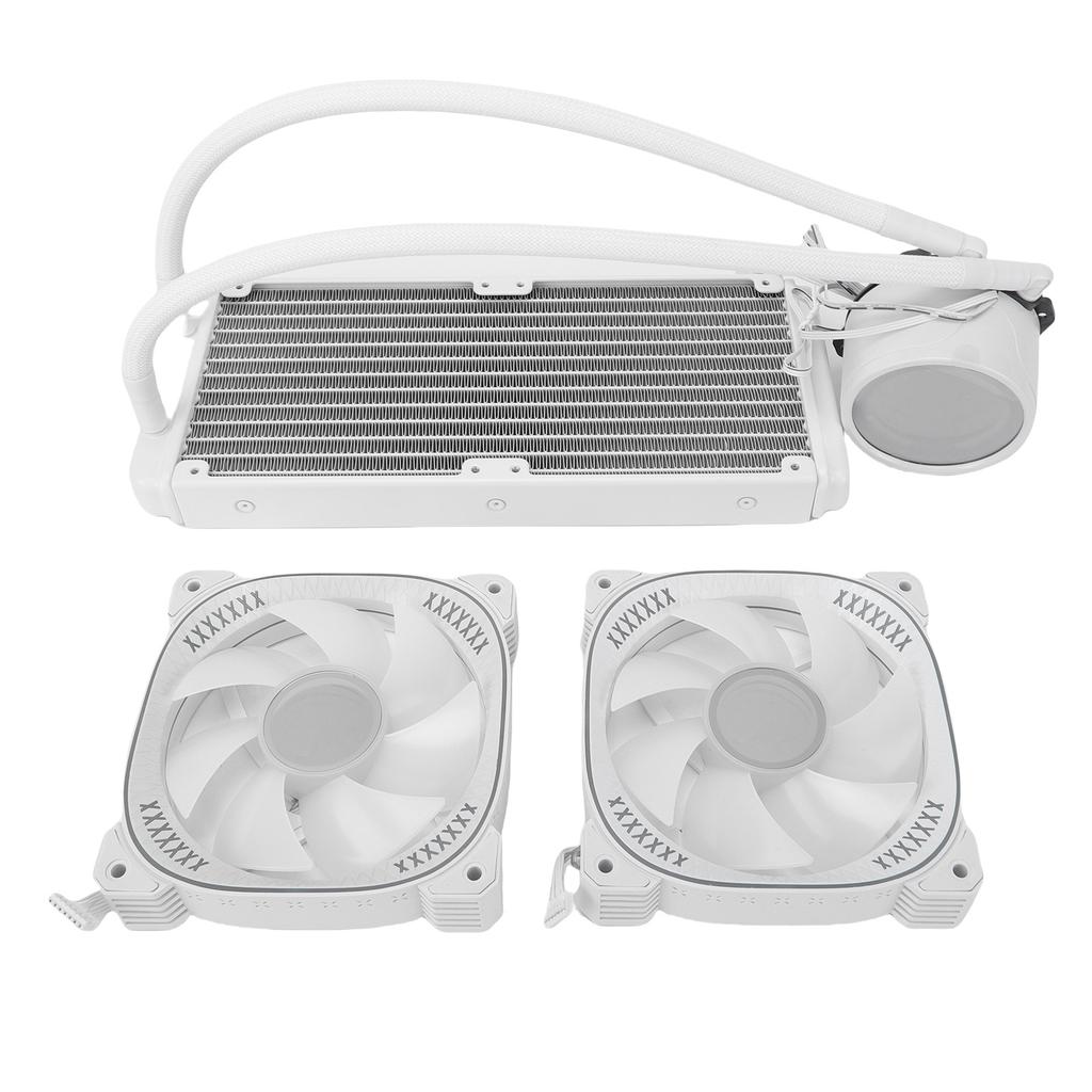 ARGB Liquid CPU Cooler Support for AM4 AM5 2.2 Inch LCD Temperature Display Close   AIO Liquid Cooler with 240mm