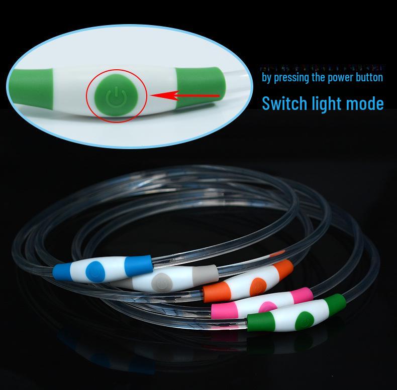 Waterproof LED Luminous Dog Collar with Type-C Charging