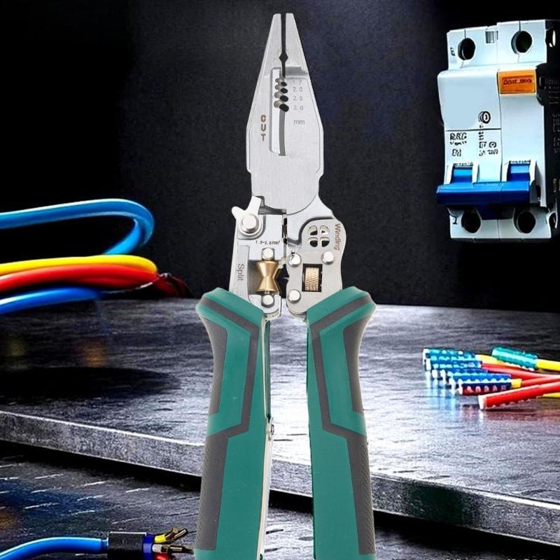 Wire Stripper Tool Multifunction Wire Strippers Electrical 8 In 1 Wire Cutter Wire Crimper Adjustable Wire Stripping