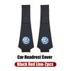 Leather Car Headrest Anti Dirty Protective Cover For VW Golf Jetta Passat Mk4 Mk5 Mk6 CC Golf 5 7 Tiguan Scirocco Sagitar Zk6