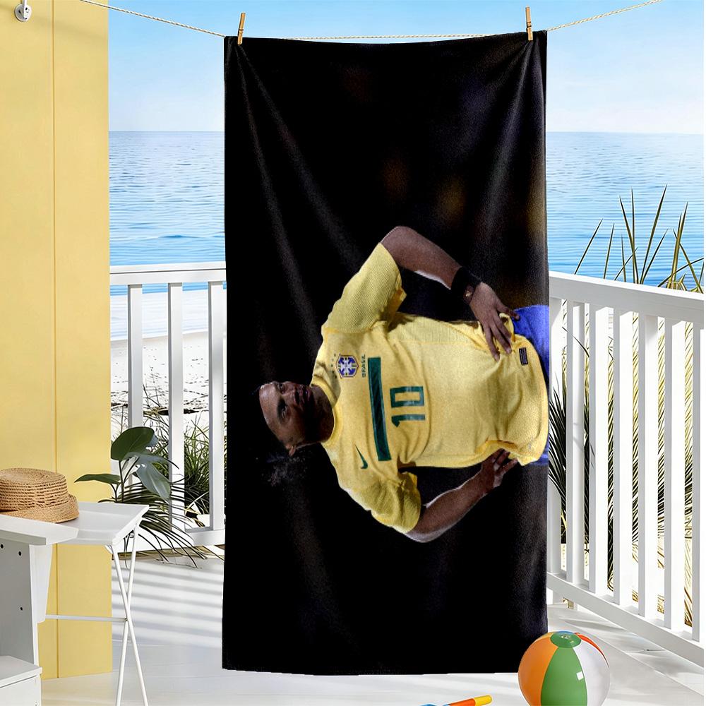 Ac Milan's Ibrahimovic Beach Towel Super Soft Microfiber Quickdry Fabric Comfortable Lightweight Suitable for Swimming, Gym, Camping, Yoga Vacation