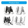 Aluminum Motorcycle Phone Holder 360 Degree Rotatable Phone Stand not Slip Designs Easy Installation for Secure Grip