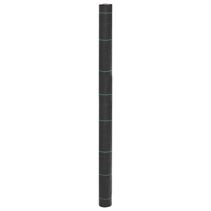 VidaXL Membrane anti-mauvaises herbes noir 1,5x25 m PP, tissu anti-mauvaises herbes, membrane de contrôle des mauvaises 4005152