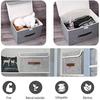 Large Foldable Storage Box With Lid  Collapsible Fabric Storage Box  Storage Basket Cube Organiser Bins With Sturdy Handles For Shelf  Wardrobe  Close