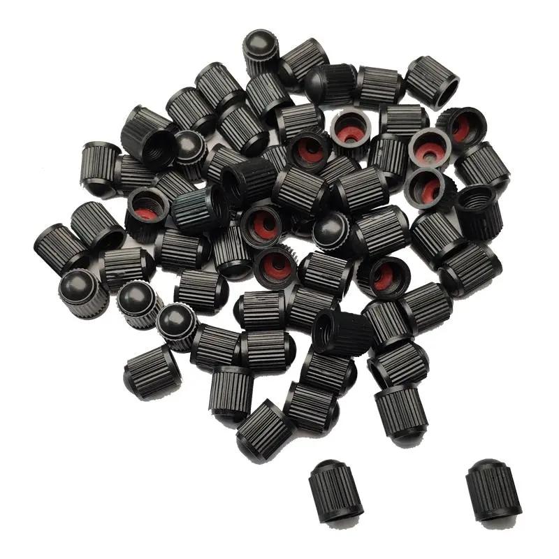 Tire Stem Valve Caps with O Rubber Ring Plastic Tire Valve Dust Caps Wheel Tyre Stem Cover Air Cap Car Motorcycle Bike Universal Valve Stems 1