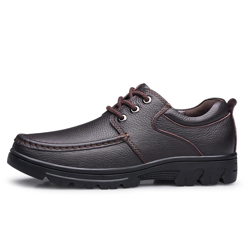 Herbst Winter Herren Natur Echtleder Schuhe Lässig Business Büro Schwarz Braun Plus Übergröße 48 49 50