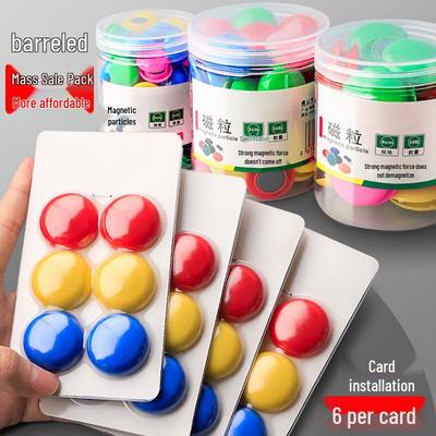 Round Colored Magnetic Chalkboard Stickers with Strong Magnets and Small Magnetic Buttons