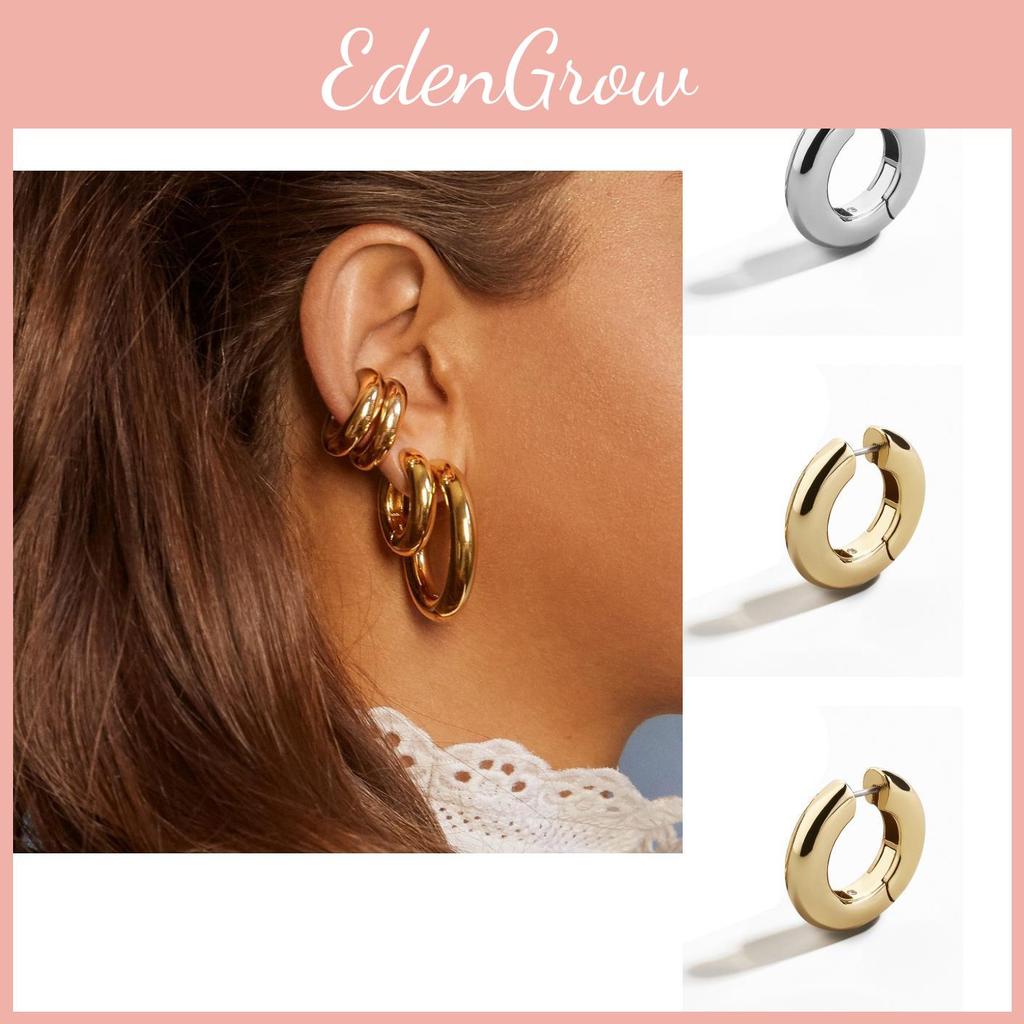 Hoop Sleek Copper Earrings For Women Geometric Shape Ideal For Birthdays Anniversaries And