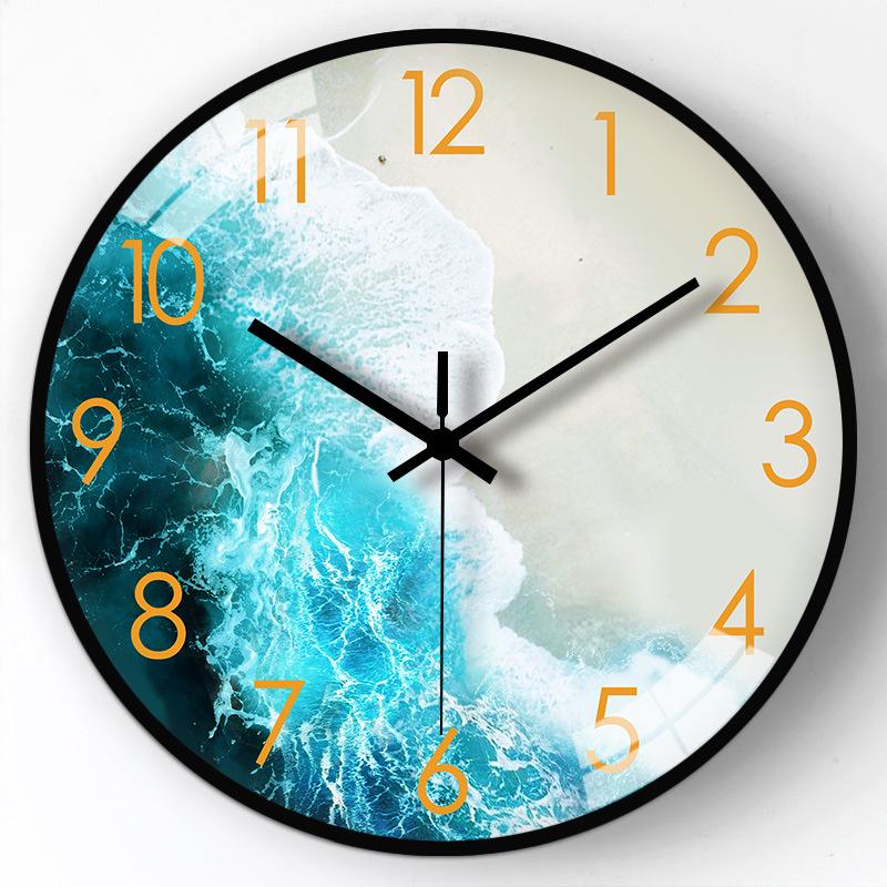 8" (20cm) Nordic Light Luxury Silent Wall Clock for Living Room or Bedroom