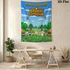 Name Custom Animal Crossing Wall Tapestry Aesthetic Wall Hanging Printed Fabric Blanket Decorative Tapestries for Bedroom Living Room Home Decor