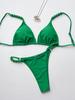 Push-Up-Badeanzug für Damen, Damen-Badebekleidung, hochgeschnittener Bikini, Trangle-Bikinis-Set, Tanga-Unterseite, Biquini-Badeanzüge