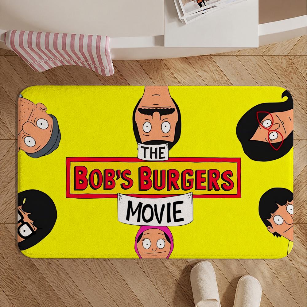 Animation-Bob's BurgersS Floor Mat Soft Non-Slip Bath Mat, Bedside Carpet, Absorbent Doormat for Home