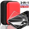 Temperli Cam Film+Çanta R36S/R35S/RGB20S El Tipi Oyun Konsolu Ekran Koruyucu Kapak Filmi İçin R35S/RGB20S Aksesuarları