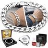 SILVER Full Men' Bracelet 8mm THICK SILVER 925 Armor Bracelet