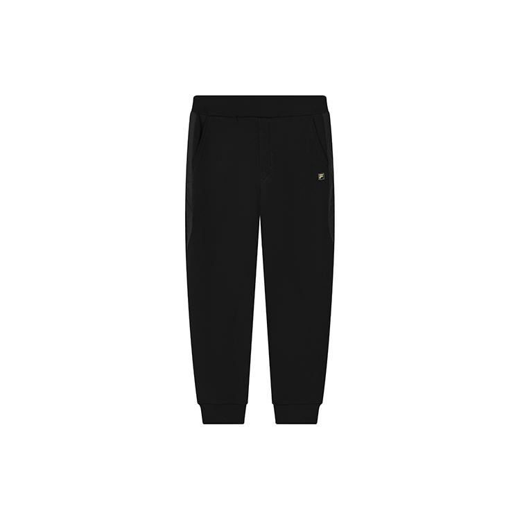 FILA Casual Pants Men s Jet Black Moderate Cuffed Pants F51M248601FBK XL