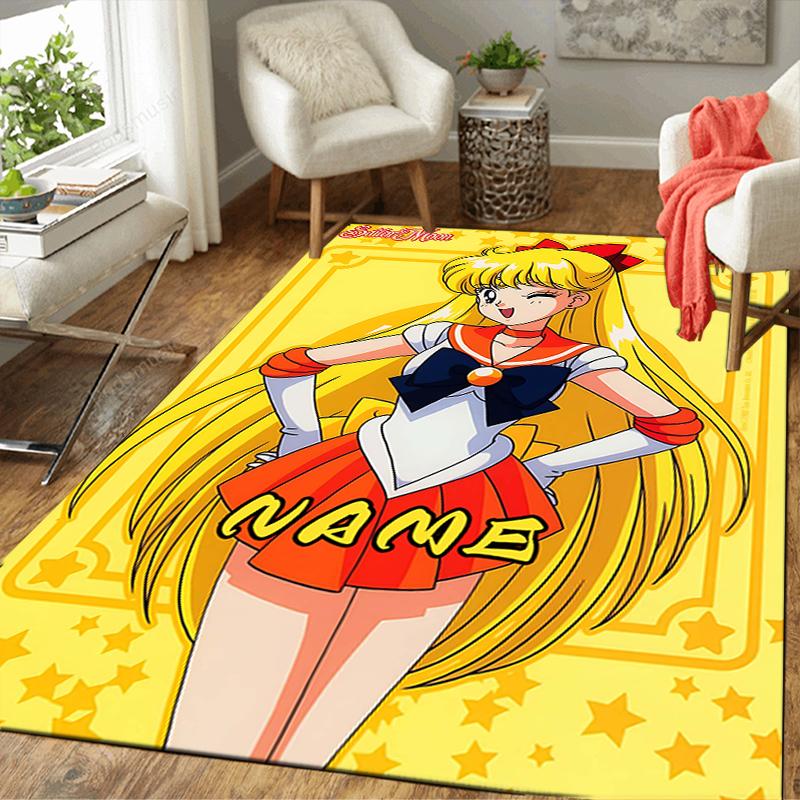 Custom 1Pc Super Sailor Moon Adventure Rug Office Carpet Indoor Outdoor Entrance Doormat Nonslip Soft And Comfortable Living Room D2915251