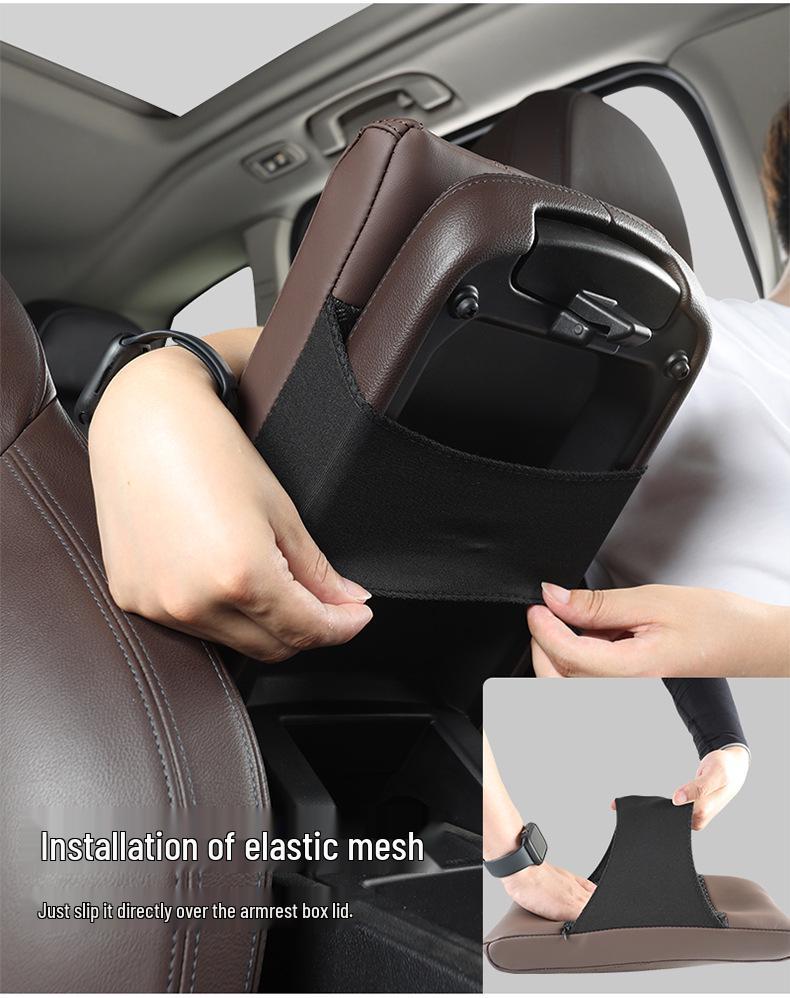 2023 Universal Xuanhuang T21 Striped Nappa Leather Armrest Pad with Memory Foam