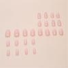 24pcs Press On Nail French Style Stick on Nail Glossy False Nail Artificial Nail Manicure Nail Decoration for Women