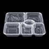 Shunda Shun 1200ml Disposable 6-Compartment Meal Prep Container (150 Sets)