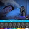 Portable Misting Fan, Rechargeable Cooling Mister Fan With 7 Color Nightlights, Mist Fan With 300ml Water Tank