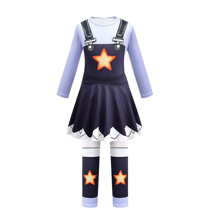 Adventure Game Poppy Girls Outfits Halloween Cosplay Lily Birthday Party Children's Jumpsuit Carnival Performance Kids Clothes