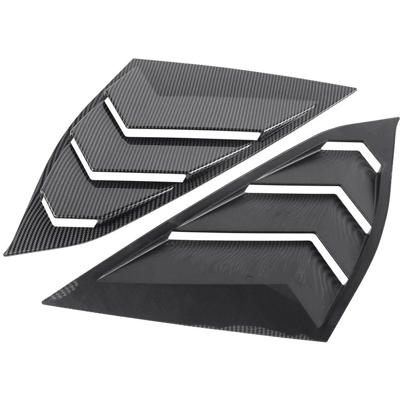 For 2018- Honda Accord JDM Carbon Fiber Color Rear Side Vent Quarter Window Louver Shutter Cover Parts