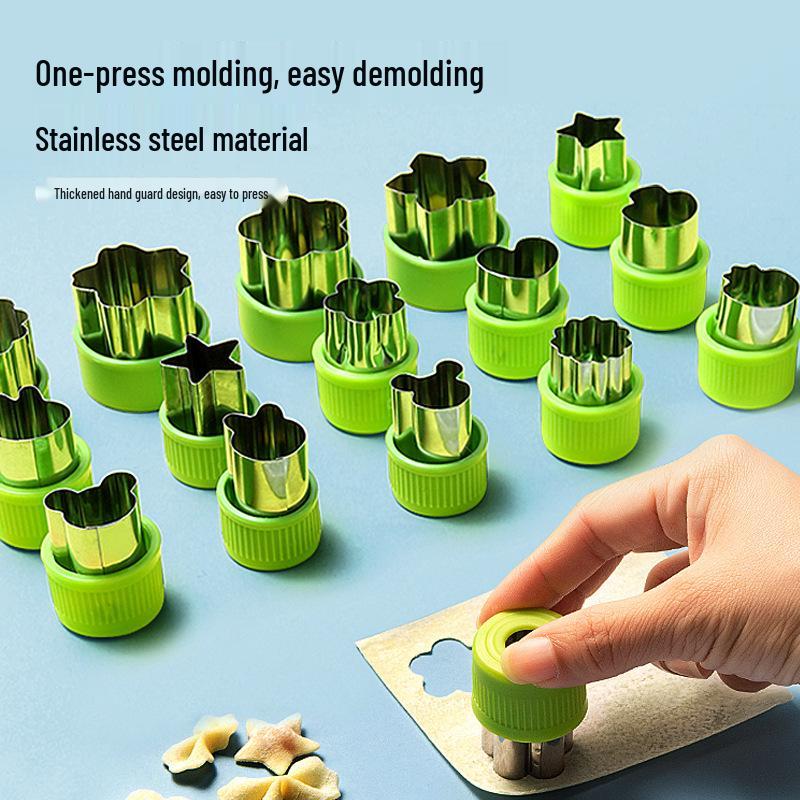 Stainless Steel Butterfly Noodle & Vegetable Cutter, Cartoon Cookie Mold