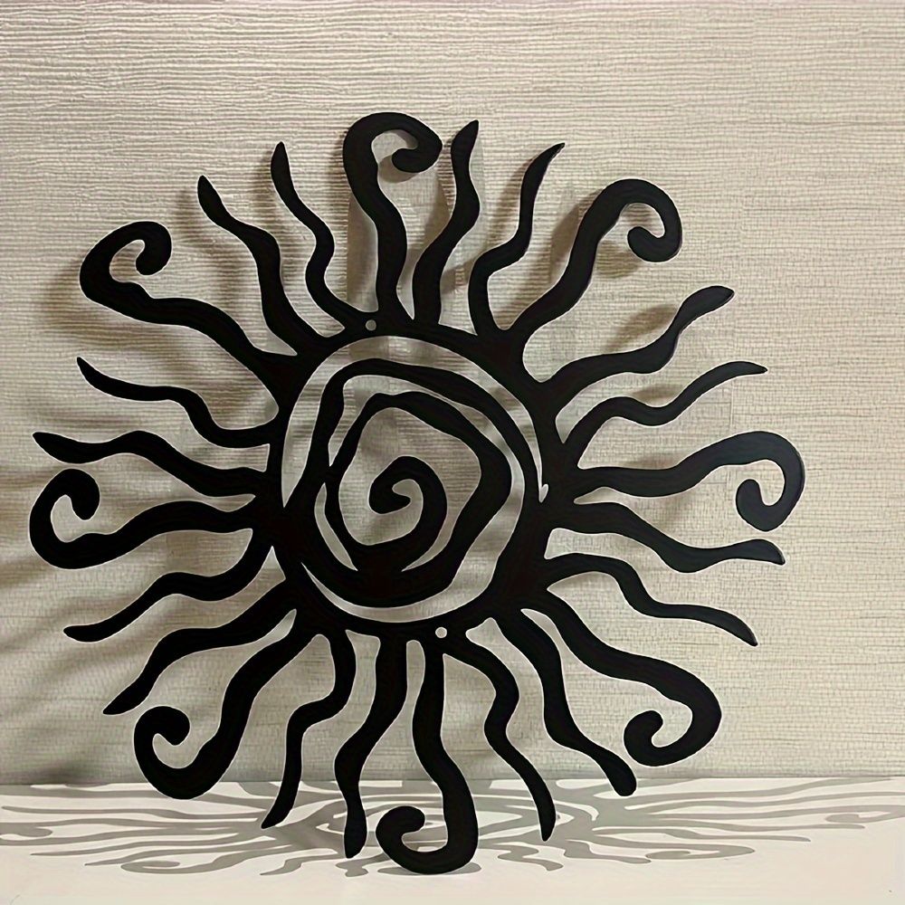 

Metal Wall Art Sun Sculpture 46cm Garden Home Decor