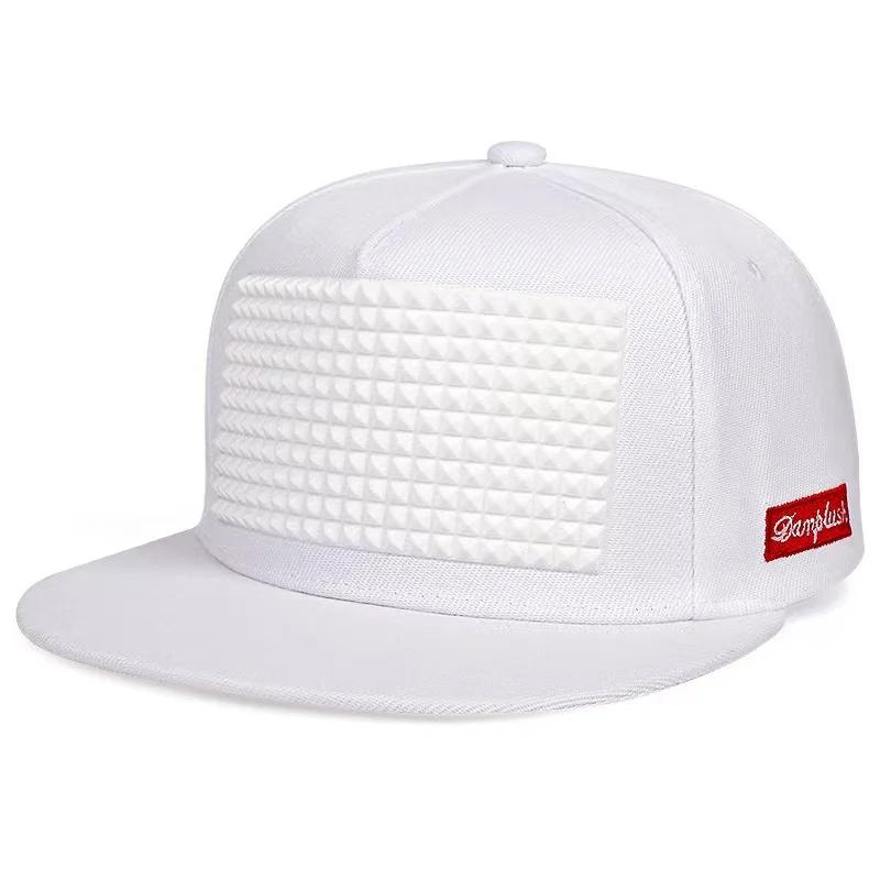 Unisex Square Rubber Top Embroidery Hip-hop Hats Spring and Autumn Outdoor Adjustable Casual Baseball Caps Sunscreen Hat