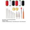 37 Pcs/Set Big Eye Sewing Needles Hand Sewing Kit Stainless Steel Needles with Seam Opener Needle Threaders Assorted Color Threads Thimbles