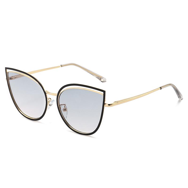 Fashion Cat-eye Women Sunglasses High-end Sun Protection UV400 Street Photography Personalized Design 1207