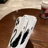 Luxury Clmj White Swan Dots Glossy Film Hard PC Phone Case for Google Pixel 7 7a 8 8a 9 9a Pro XL 5G