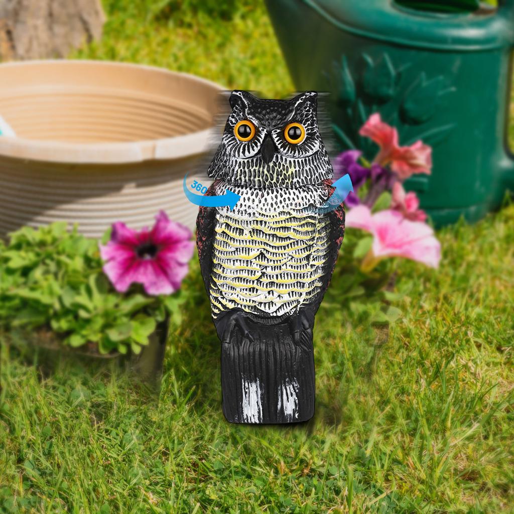 Realistic Owl Decoy for Garden and Outdoor Use Lifelike Bird Repellent Statue for Yard Lawn and Home Protection Against Unwanted Animals