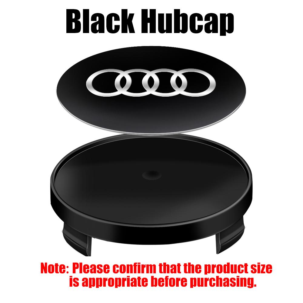 2026 4Pcs 60/63/68mm Car Wheel Center HubCap Rim Cover Auto Huncaps For 4YGYE C7 C6 C5 B5 B6 B7B8 Q5 Q7 TT A1 A3 A4 A5 RS3 Accessories