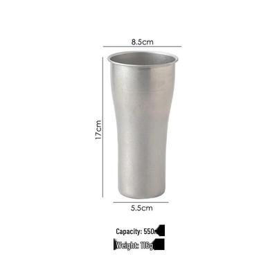Wutuo Vintage Stříbrné nápojové pohárky 550 ml (Sada 2)