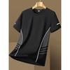 Sommer Herren T-Shirts Laufen Outdoor Schnelltrocknendes T-Shirt Herren Sommer Dünn Sportbekleidung Locker Atmungsaktiv Vielseitig Trendig Fitnessstudio Laufen