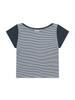 Eogeulliswedou Basic Essentials Rip Boat Top (Stripe Blue)