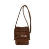 Korean INS Style Woven Hollow Shoulder Bag - Women's Summer Commuter Square Bag