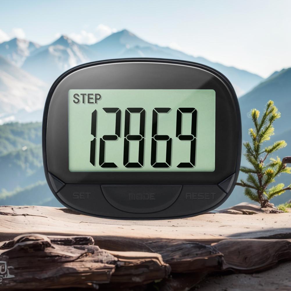 Gehentfernung Schrittzähler Digitales LCD-Display Laufdistanz Schrittzähler Multifunktion für Männer Frauen Kinder Erwachsene Senioren