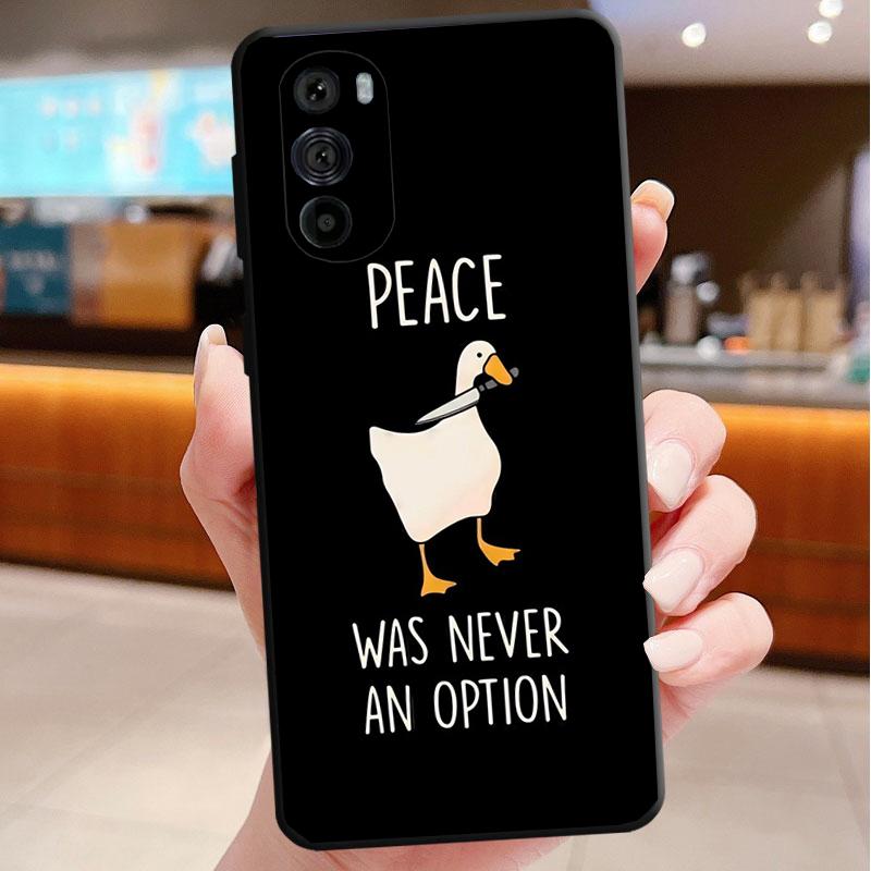 Cute Cartoon Goose Duck Phone Case For Motorola Edge 60 50 40 Pro 60 50 40 30 Ultra Neo Fusion Moto G Play G Stylus G Carcasas