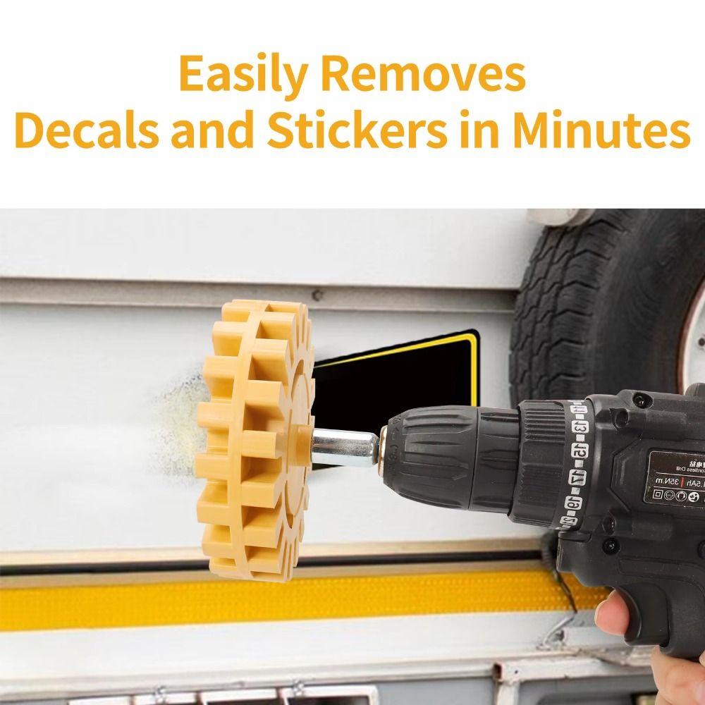 Rubber Glue Removal Plate Gear Shaped Decal Eraser Wheel Car Pneumatic Wheel  Car Sticker Remover