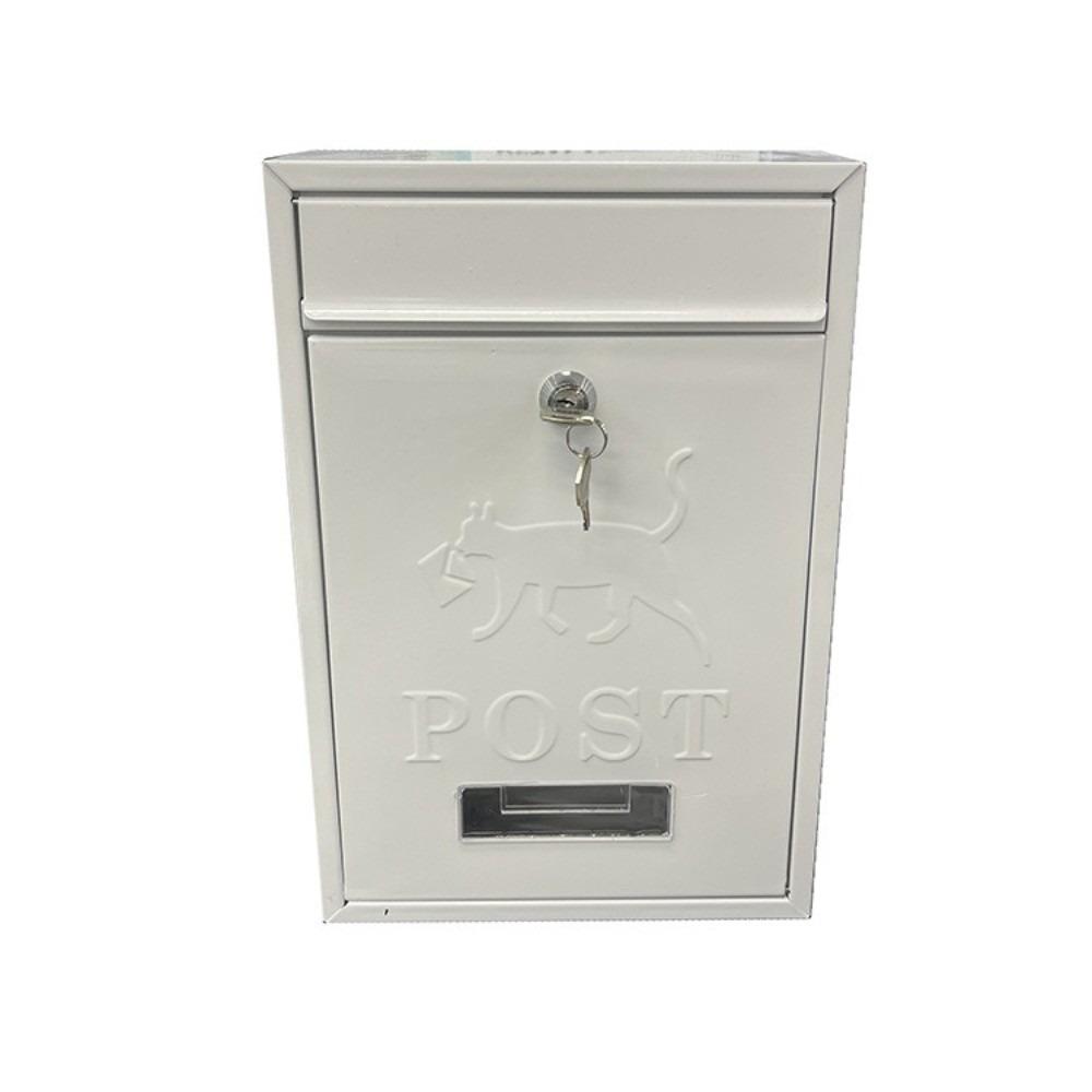 Iron Tinplate Letter Boxes Safe Locking Metal Email Suggestion Box Large Mail Drop Box  Garden