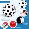 Juome Herding Ball for Dogs, 10" Dog Herding Balls with Soccer Cloth Cover Hand Pump, Interactive Dog Toys for Small & Medium Dogs