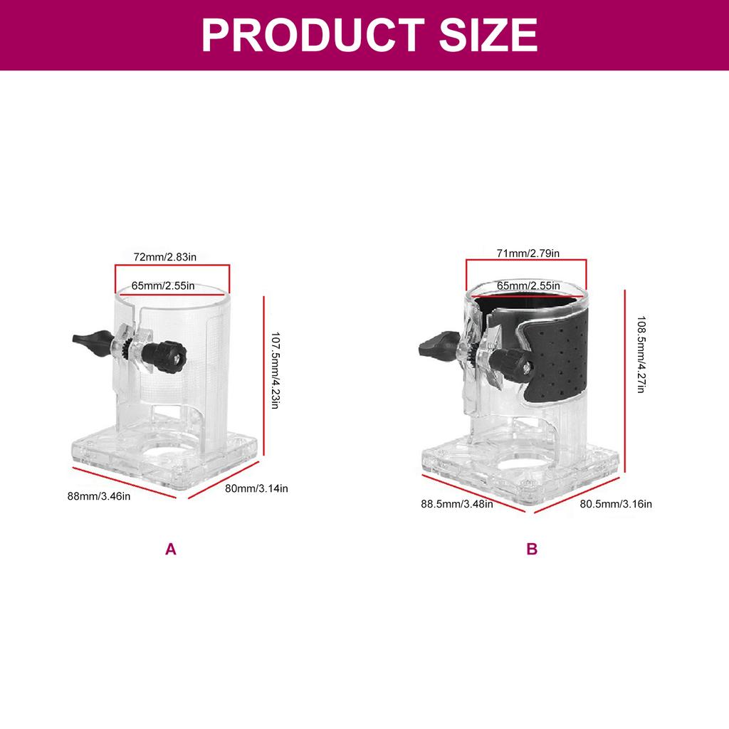 Universal Dustproof Cover For Edges Routers Smooth Surfaces Maintenance Enhances Stability During Operations Accessories