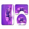 Star Toilet Three-Piece Floor Mat Bathroom Three-Piece Carpet Doormat