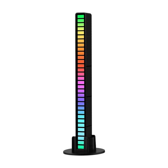 Yousheng RGB Lamp Music Rhythm Pickup Light Multiple Modes 5 Speeds Battery Operated Desktop Sound Control Lamp Ambient Light