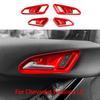4PCS Red Inner Door Handle Bowl Frame Cover Trim For Chevrolet Equinox LS 2025 2026 Automotive Interior Accessories LHD