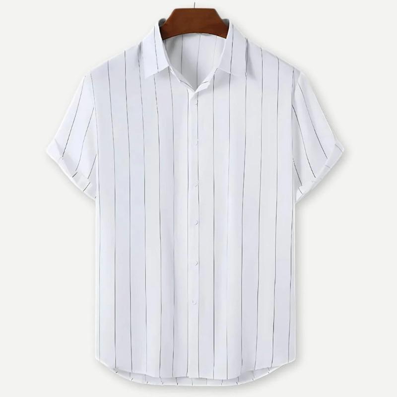 

20253D-принтованная винтажная полосатая рубашка, полиэстеровая ткань 5XL