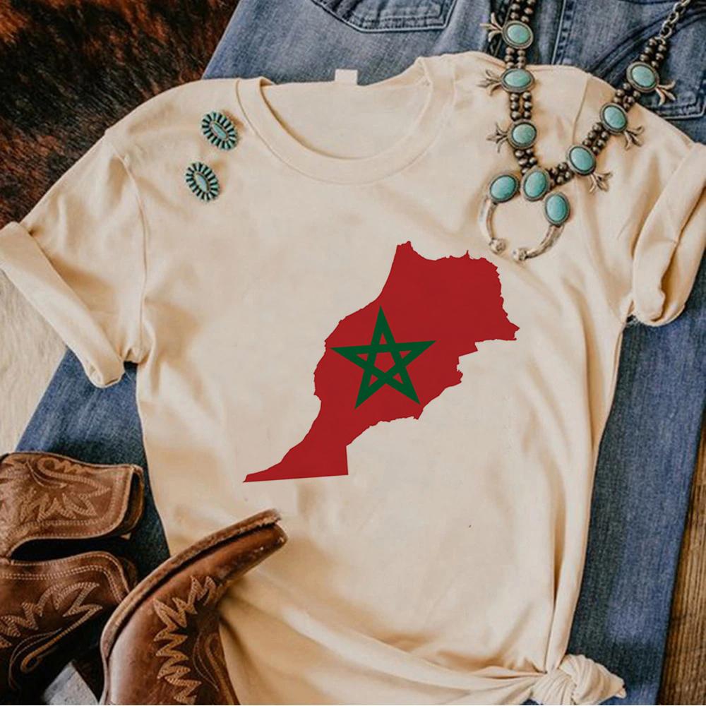 Maroc Morocco Tee Women Funny Summer Streetwear T Shirt Female Yk Designer Clothes