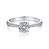 MomentWish Engagement Ring for Women, 1 Carat Moissanite In Sterling Silver, Perfect for Proposals, Wedding Anniversaries, and As a Popular Gift for M